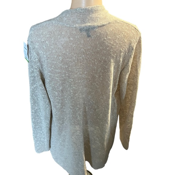 Eileen Fisher Linen Blend Open Cardigan - Picture 5 of 8